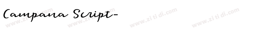Campana Script字体转换